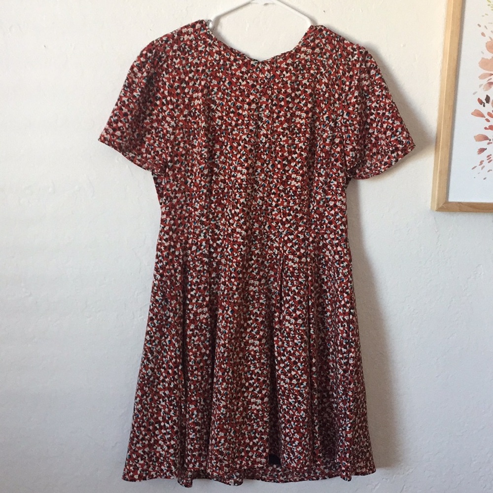 Abstract Floral Dress